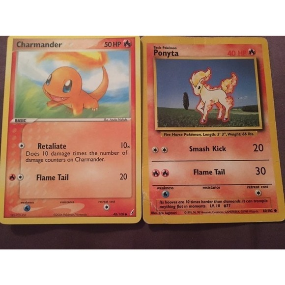 Charmander‎ and Ponyta Pokemon Cards - Picture 1 of 1